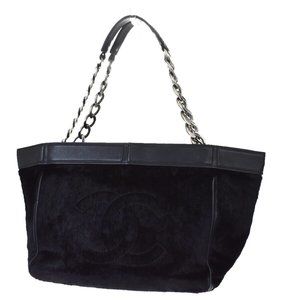 Authentic CHANEL CC Logo Chain Shoulder Bag Far